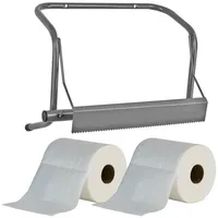 DEMA - Putztuch-Wandhalter Halterung 40cm + 2 x Putztuchrolle