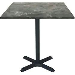 Restootab Tisch Dina 70x70cm - Modell metallisierter Stein