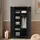 [en.casa] Kleiderschrank Hankasalmi 180x90x40 cm Schwarz