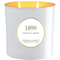 Cereria Molla Tobacco & Amber Vegane Wachskerze Glas 3 Dochte - 0.7 kg