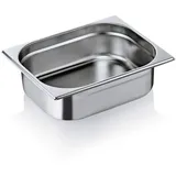 Was 7012 100 Serie 70 Chromnickelstahl Gastronormbehälter mit Stapelrand, 6.50L, 1/2 GN, 325mm x 265mm x 100mm