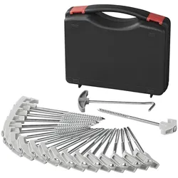 ProPlus 365014V05 Satz Zeltheringe 20cm Metall Heavy Duty mit Kunststoffhaken