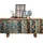 Home Affaire Sideboard HOME AFFAIRE "Layer", bunt (braun, blau), B:185cm H:77cm T:47cm, Sideboards, Sideboard, Kommode mit 4 dekorativen Türen, Breite 177 cm