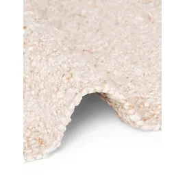 Ted Baker Kurzflor Teppich Portobello - Soft Bouclé Wohnzimmerteppich, Handgewebt & Weich, Woll-Look, Schlingen Teppich Flauschig für Wohnzimmer, Schlafzimmer, Esszimmer – Creme, Beige, 120x170 cm