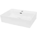 ECD Germany Eckig Aufsatzwaschbecken 51,5 x 36 x 13 cm