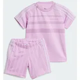 Adidas Shorts and Tee Set Kids - Bliss Lilac - 80