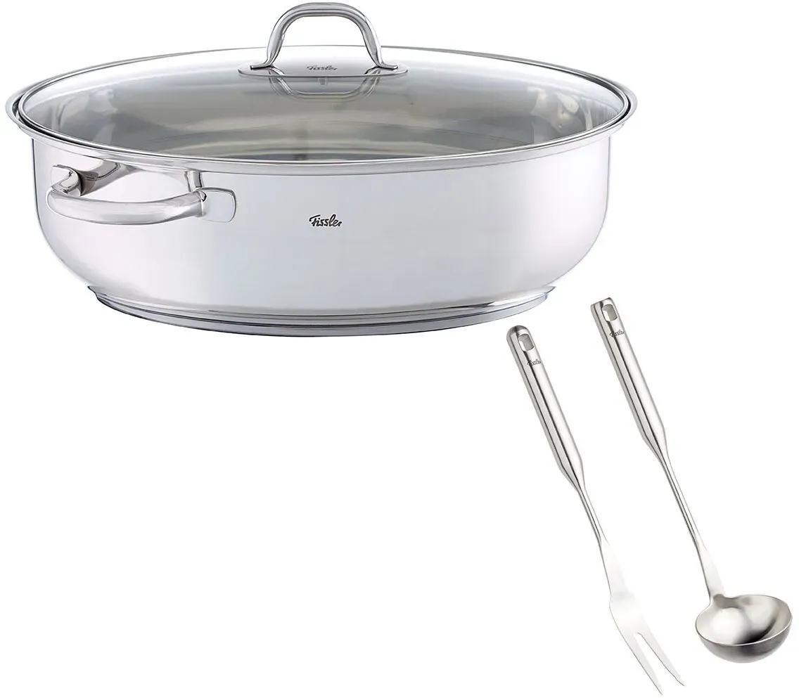 Fissler Edelstahlbräter 38cm - B/H/T ca. 45.00x14.50x36.50