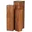 KADIMA DESIGN Beistelltisch Quadratisch Modern Säulenform Dunkelbraun 24x24x85 cm