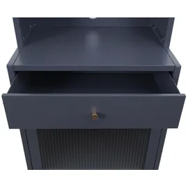 Mendler Highboard HWC-P99 Hochschrank Küchenschrank 182 x 54 x 40 cm Anthrazit