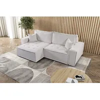 Kaiser Möbel Ottomane L-förmiges Bohoo-Ecksofa mit Schlaffunktion, mit Schlaffunktion, Box für Bettzeug, Große Farbpalette beige