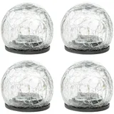 garden hero Kugelleuchte Glas 23,0 cm 4er Set warmweiß