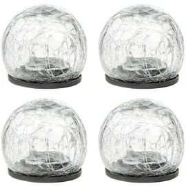 garden hero Kugelleuchte Glas 23,0 cm 4er Set warmweiß