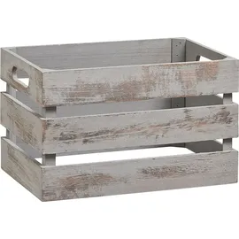 Zeller Aufbewahrungskiste Vintage 31 x 21 x 18,7 cm 1-tlg. grau