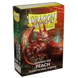 Dragon Shield - 60 Japanese size Dual Matte Sleeves Farbe: Peach