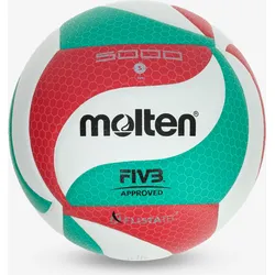 Volleyball Größe 5 - Molten 5000 Indoor FIVB geprüft grün/rot GRÜN|ROT|WEISS 5