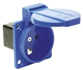 PCE 1030-0b Schuko Dose dänisch blau 16A IP54 10300b