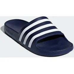 Badesandale ADIDAS SPORTSWEAR "AQUA ADILETTE", Gr. 38, blau (dunkelblau, cloud weiß, dunkelblau), Synthetik, sportlich, Schuhe