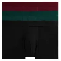 Tommy Hilfiger für Herren. UM0UM02760 3er-Set Everyday Luxe Boxershorts grün, kastanienbraun, schwarz (XL), Heimtextilien, Mehrfarbig, Baumw