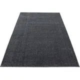 Stilvoll Günstig by ELMM Teppich Wohnzimmer Schlafzimmer Grau 160 x 230 Unicolor - Einfarbig Kurzflor