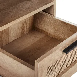 Beliani Rosell Badezimmerschrank 40 x 165 x 36 cm Hellbraun