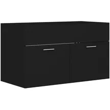 vidaXL Waschbeckenunterschrank 80 x 38,5 x 46 cm Schwarz
