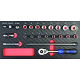 PROJAHN 3/8 Werkzeug-Satz Einlage 23-tlg.