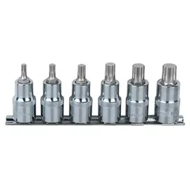 KS Tools 1/4"CHROMEplus Bit-Stecknuss-Satz XZN 6-tlg.