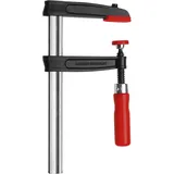 BESSEY Temperguss-Schraubzwinge TPN25BE, Spannweite 250 mm Ausladung 120 mm, Stabile Hohlprofilschiene mit Riffelung, Gewicht 1,49 kg