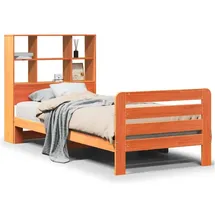 vidaXL Massivholzbett 180 x 200 cm Wachsbraun