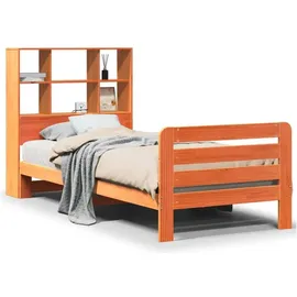 vidaXL Massivholzbett 180 x 200 cm Wachsbraun