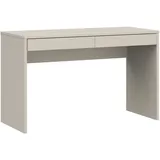 Forte Schreibtisch "Milles", beige (sand, sand, sand), B:124,8cm H:77,3cm T:53,1cm, Tische, Schreibtisch, 2 Schubkästen mit Vollauszug, B/H/T 124,8/77,3/53,1 cm