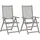 vidaXL Gartenstuhl 57 x 69 x 111 cm grau klappbar 2 St.