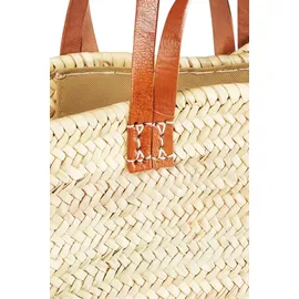 Marrakesch Orient & Mediterran Interior Palmera Shopper Leder Beige/Braun