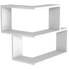 moebel17 Wandregal Bulut 59,5 x 55,4 x 45 cm Weiß
