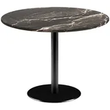 RestooTab - Tisch Rome XL Ø120cm Dekor Marmor royal