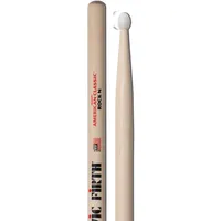 VIC FIRTH Rock American Hickory Nylon Tip Drumstick