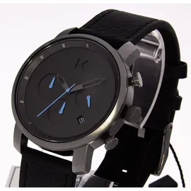 MVMT Chrono Gunmetal Black Leder 40 mm MC02-GUBL