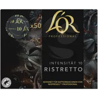 L'OR Suprême Ristretto 10, kräftig, Intensität 10/10, Nespresso* Pro kompatible Kaffeekapseln, 50 Kapseln