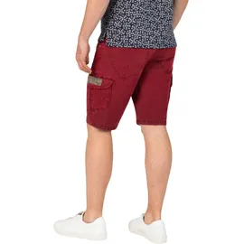 Timezone Cargoshorts REGULAR RYKERTZ SHORT Mid Waist Regular Fit Regular Fit 1202-5192 Washed Rot Normaler Bund Reißverschluss W 30