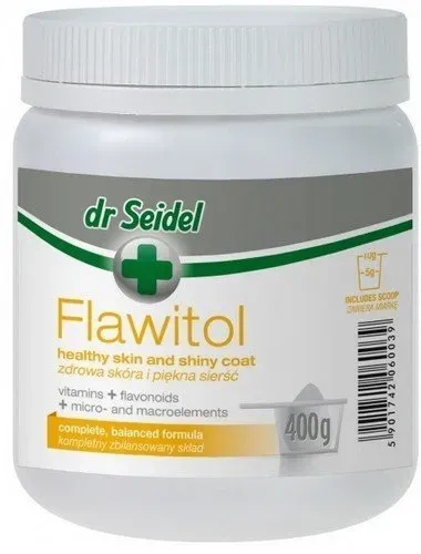 Dr. Seidel FLAWITOL gesunde Haut und schönes Haar Zubereitung mit Traubenflavonoiden, Vitamin und Mineralstoff 400g (Rabatt für Stammkunden 3%)