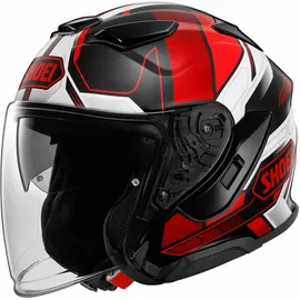 Shoei J-Cruise 3 Whizzy Jethelm, - Schwarz/Weiß/Rot - M