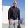 H.I.S. Langarmhemd "Regular Fit", Herren, Gr. XXXL (47/48), N-Gr, schwarz, Web, Obermaterial: 100% Baumwolle, unifarben, regular fit, Rundhals, Manschette, Hemden, in hochwertiger Struktur Optik