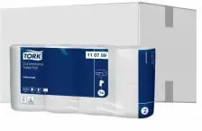 Tork Kleinrollen Toilettenpapier T4 Universal, 2-lagig 110789 , 1 Paket = 8 Packungen à 8 x 250 Blatt