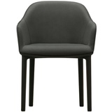 Vitra Stuhl Softshell Chair Bezug dunkelgrau, Designer Ronan & Erwan Bouroullec, 81.5x62x56.5 cm