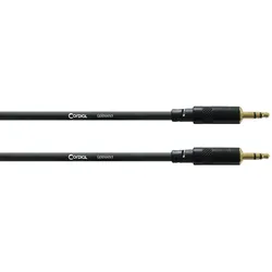 Cordial Sym. Verbindungskabel 1,5m Klinke/Klinke 3,5mm stereo