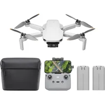 DJI Mini 4K Camera Combo mit 4K UHD Kamera für Erwachsene, 3-Achsen-Gimbal-Stabilisierung, 10 km Videoübertragung, Autom. Rückkehr, windstabil, 2 Akkus 62 min Flugzeit, QuickShots, Unter 249g