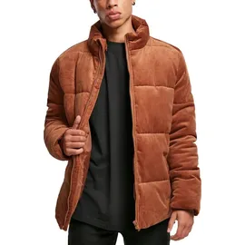 URBAN CLASSICS Boxy Corduroy Puffer Jacke Orange S
