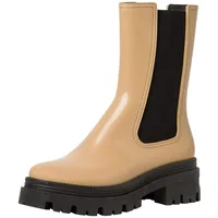 Tamaris Damen Rubberboots Blockabsatz; CAMEL/braun; 41 EU