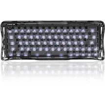 Gravastar Mercury V60 Magnetische Gaming Tastatur, 8000Hz Polling Rate, Rapid Trigger Hall Effect Switches, 0.005mm Präzision, Hot-Swap, RGB, Kabelgebunden - Onyx Crystal