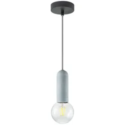 Pendelleuchte, Betonoptik, E27 Fassung, Industrial Stil, höhenverstellbar